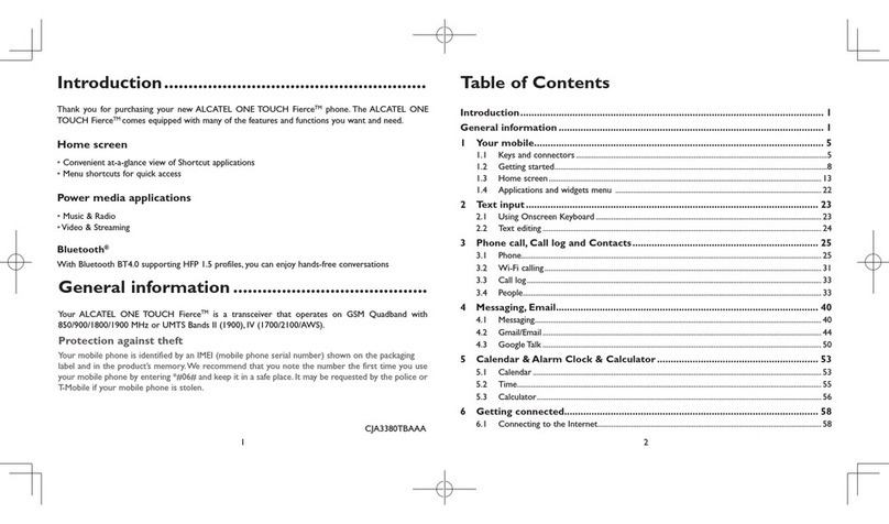 Alcatel ONE TOUCH Fierce User manual