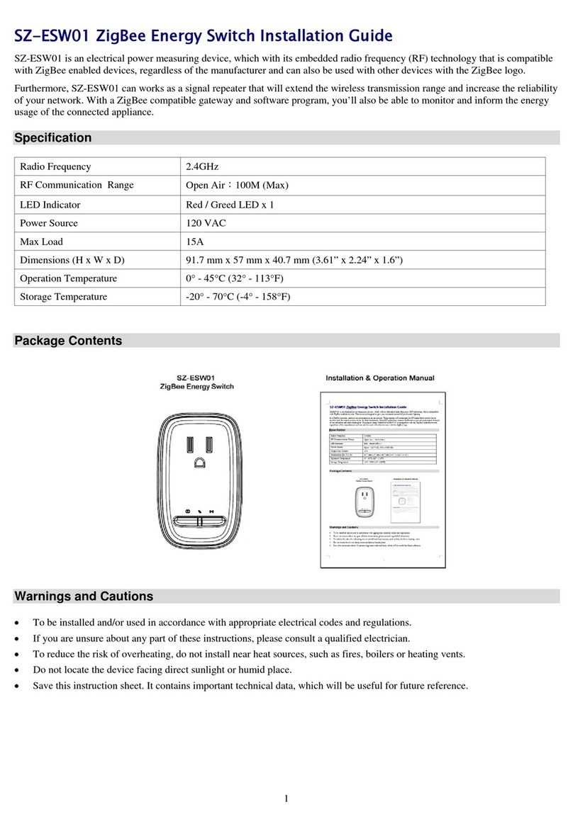 ZIGBEE SZ-ESW01 installation guide