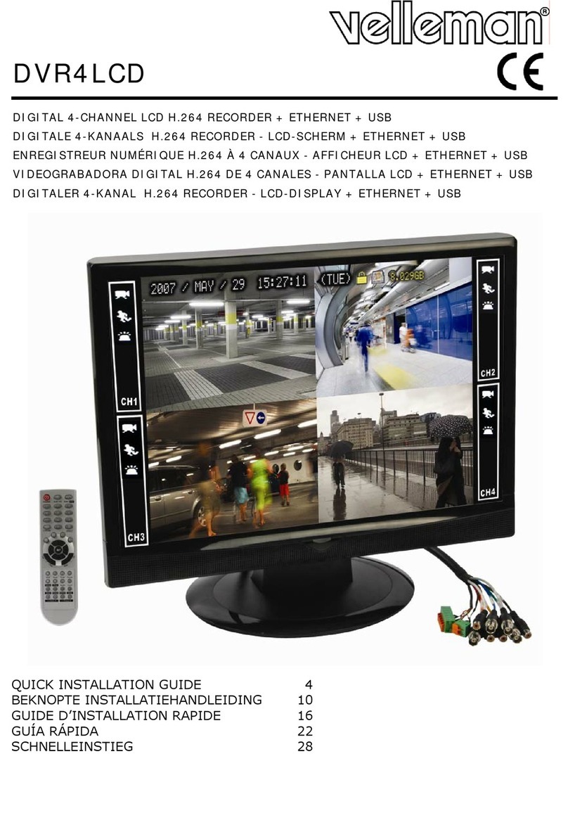 Velleman DVR-4LCD User manual