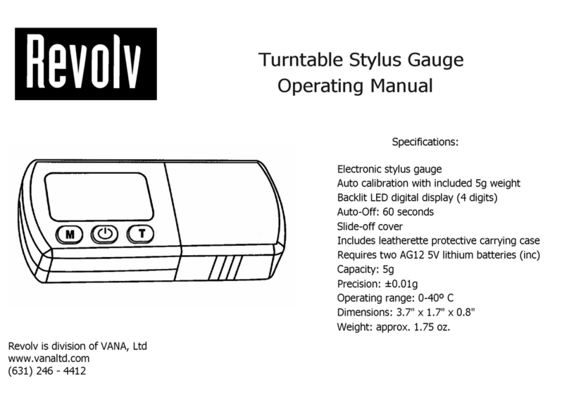 Revolv R-Gauge operating manual