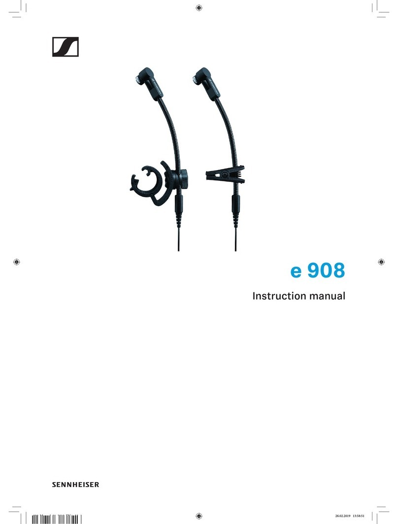 Sennheiser EVOLUTION E908 instruction manual