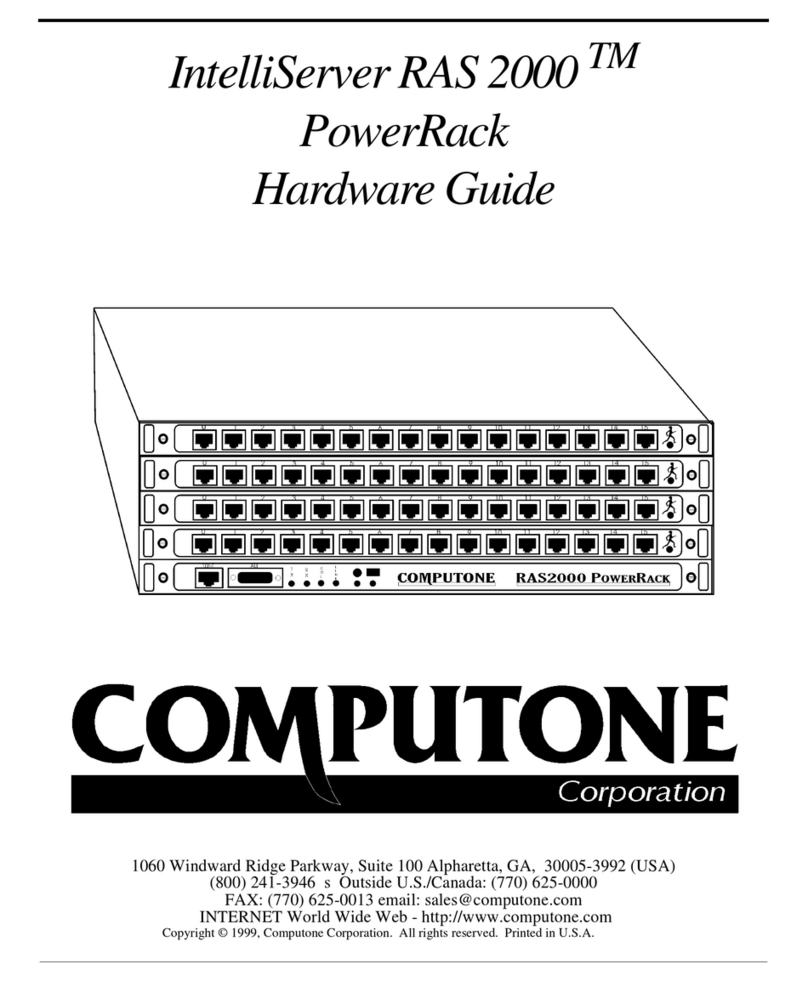 Computone IntelliServer RAS 2000 Hardware guide