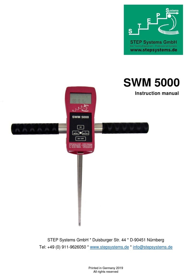 STEP SYSTEMS SWM 5000 instruction manual