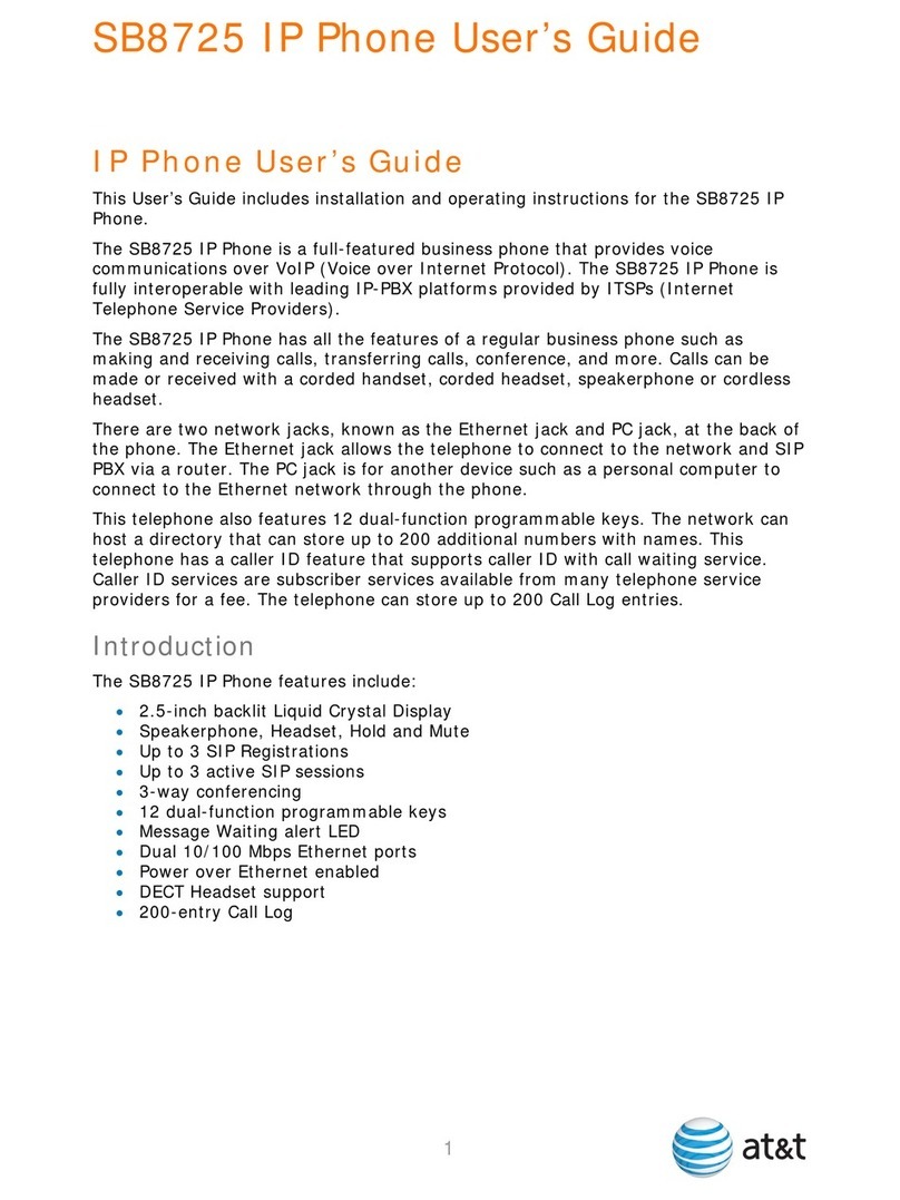 AT&T SB8725 User manual