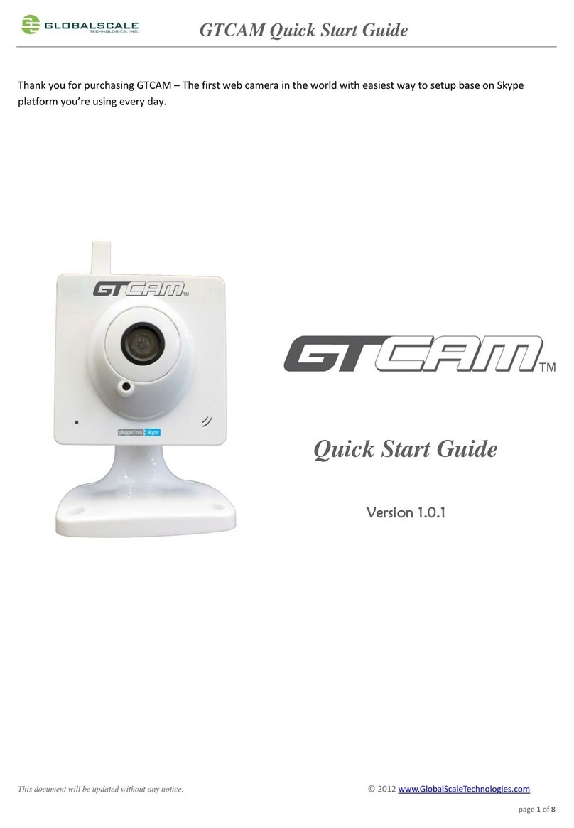 GlobalScale GTCAM quick start guide