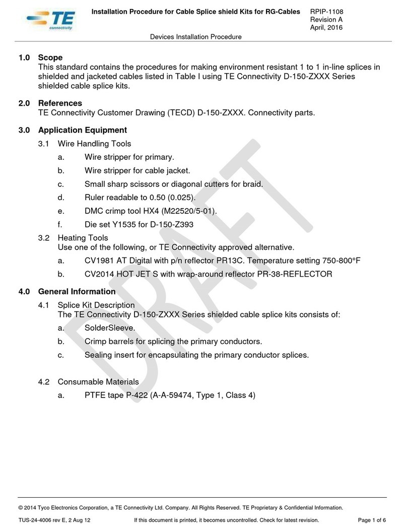 TE Connectivity D-150-Z Series Reference guide TE Connectivity D-150-Z Series Reference guide