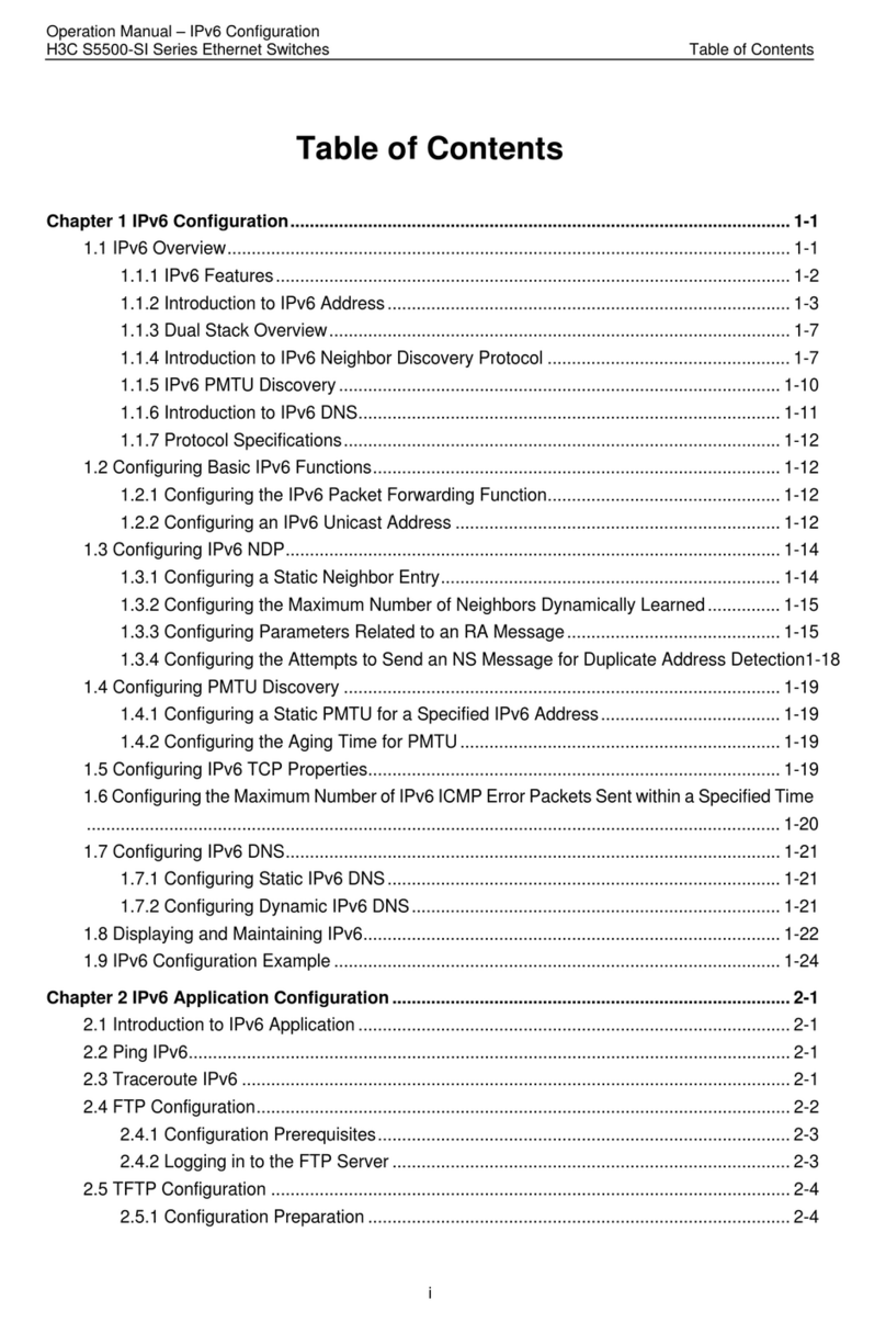 H3C S5500-SI Series Operation manual