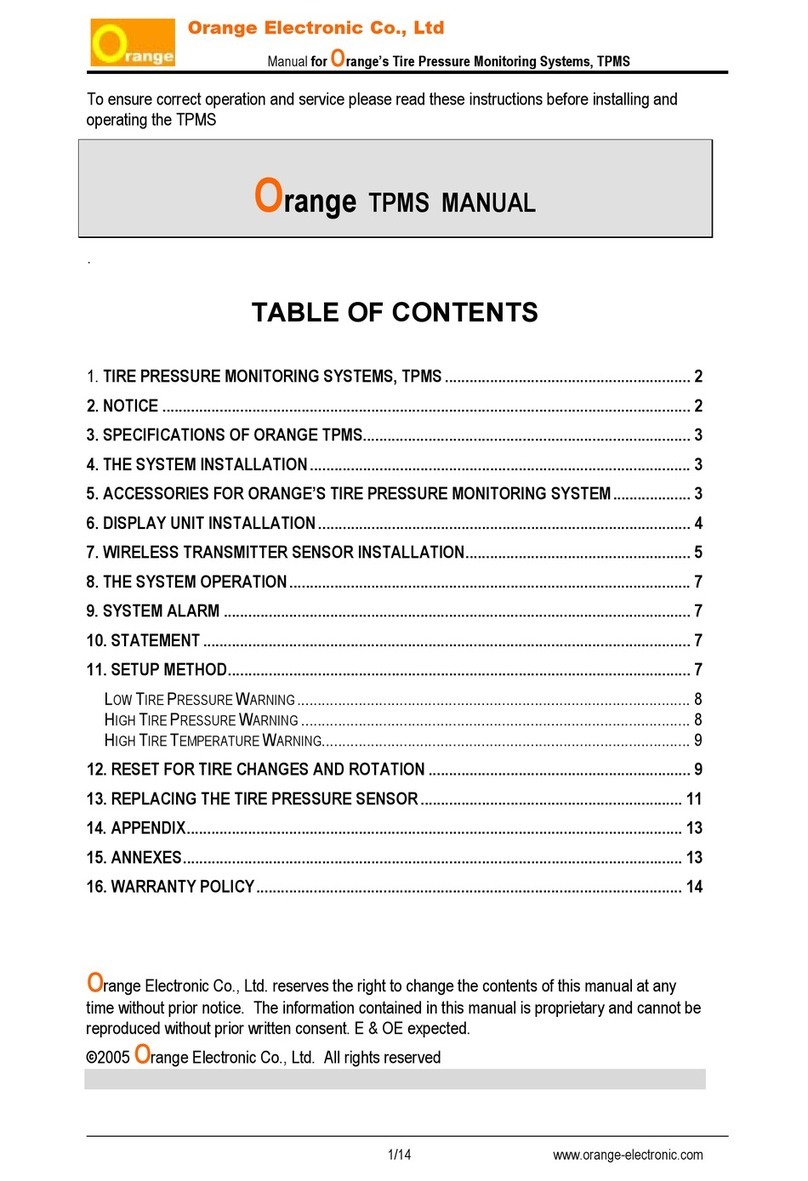ORANGE TPMS manual