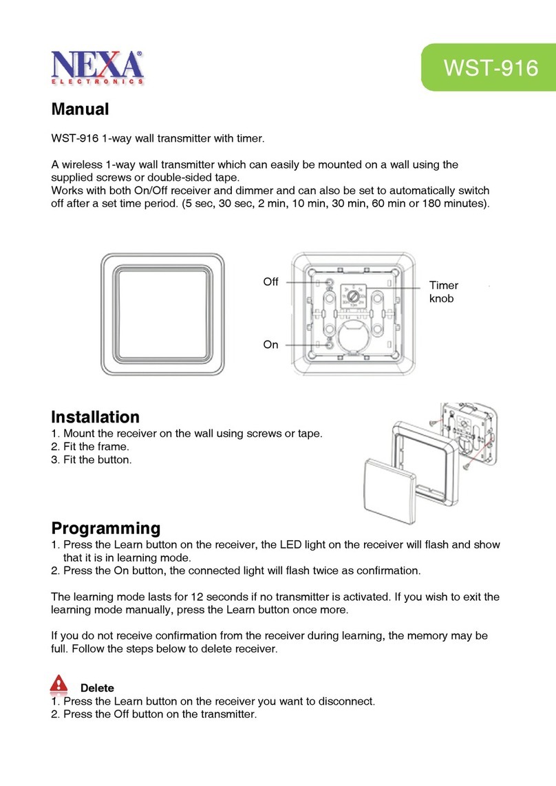 Nexa WST-916 manual