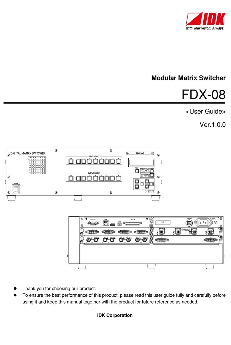 IDK FDX-08 user guide