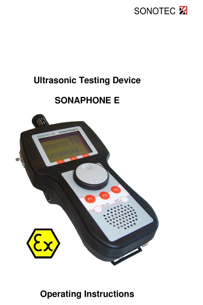Sonotec SONAPHONE E operating instructions