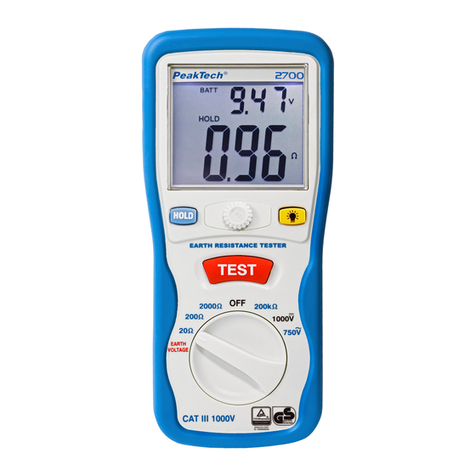 PeakTech 2700 User manual