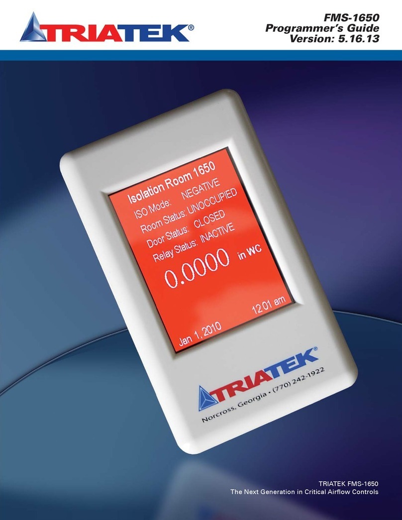 TRIATEK FMS-1650 Programmer's guide