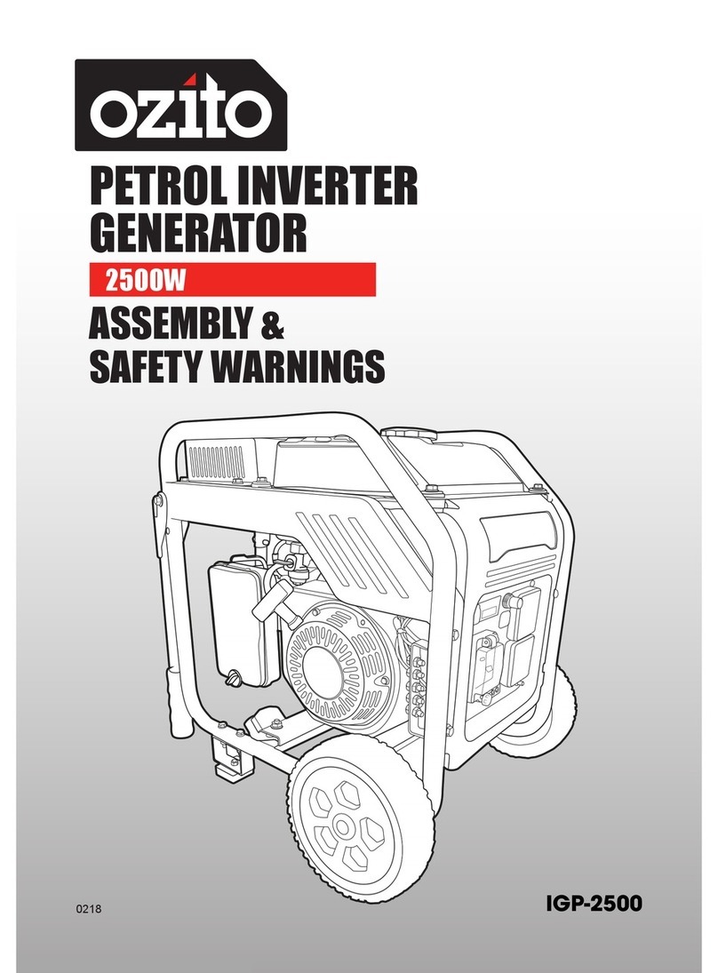 Ozito IGP-2500 Assembly & Safety Warnings