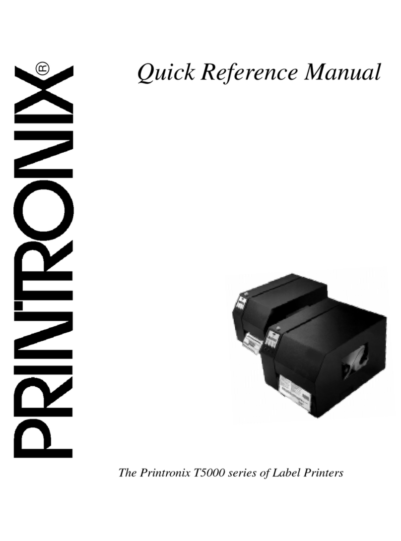 Printronix T5000 Series Quick reference manual