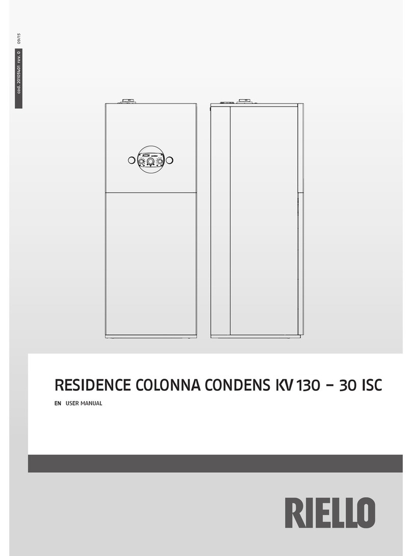 Riello Residence Colonna Condens KV 130-30 ISC user manual