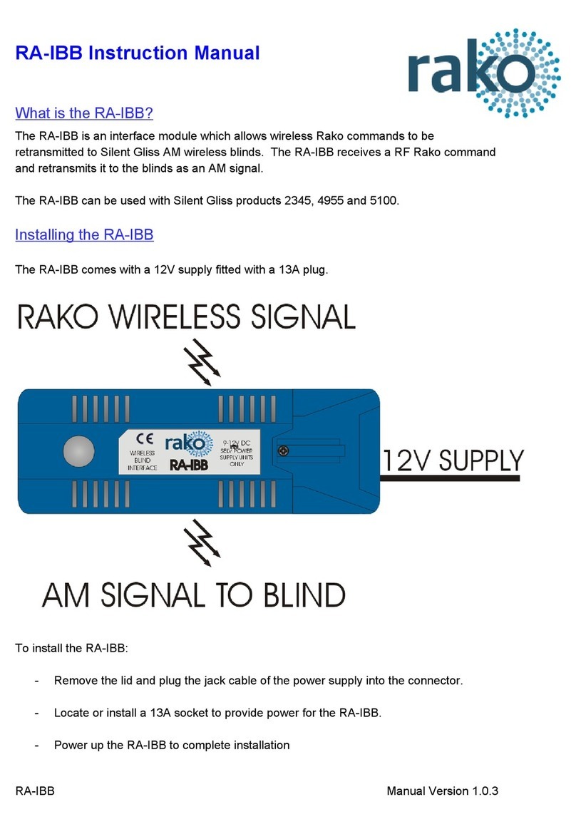rako RA-IBB instruction manual