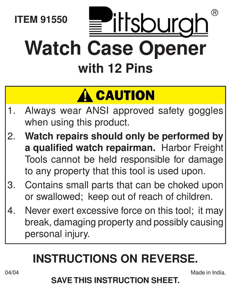 Pittsburgh 91550 Operation instructions