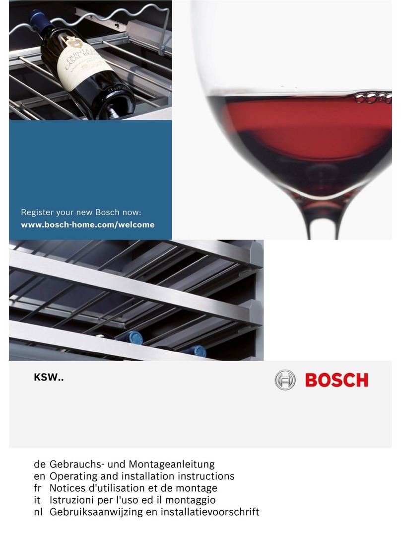 Bosch KSW series User manual