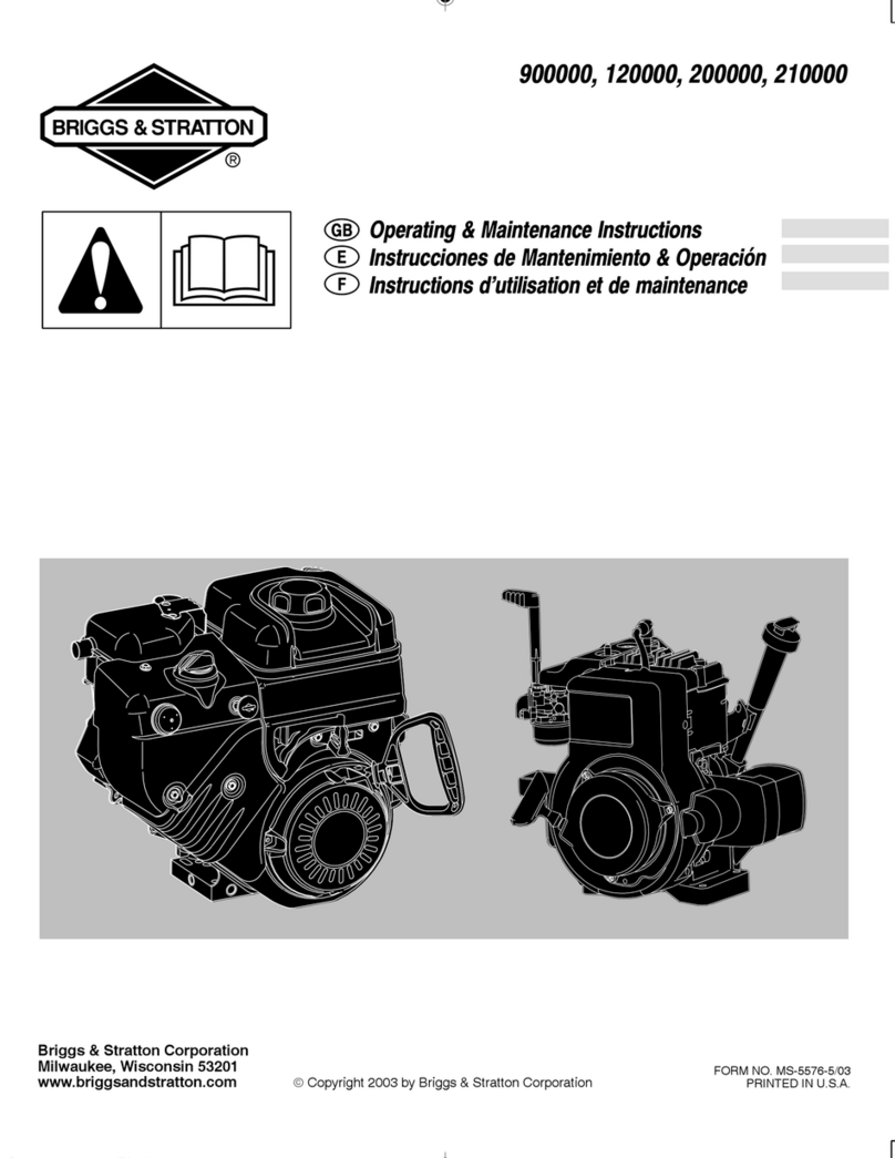 Briggs & Stratton Intek 200000 Installation and operation manual