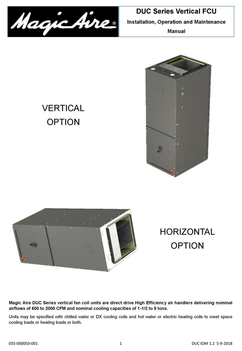 Magic Aire DUC Series Installation, operation and maintenance manual