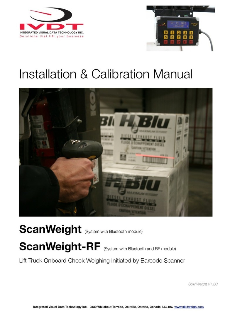 Integrated Visual Data Technology Inc. ScanWeight Series Use and care manual Integrated Visual Data Technology Inc. ScanWeight Series Use and care manual
