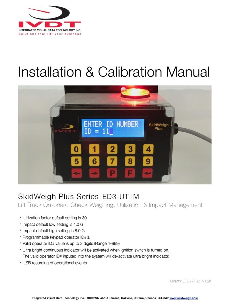 Integrated Visual Data Technology Inc. ED3-UT-IM SkidWeigh Plus Series Use and care manual Integrated Visual Data Technology Inc. ED3-UT-IM SkidWeigh Plus Series Use and care manual