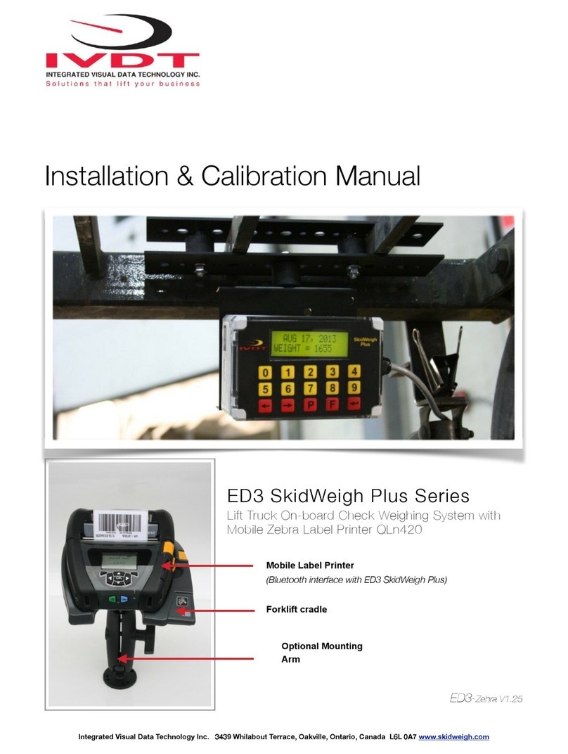 Integrated Visual Data Technology Inc. ED3-Zebra SkidWeigh Plus Series Use and care manual Integrated Visual Data Technology Inc. ED3-Zebra SkidWeigh Plus Series Use and care manual