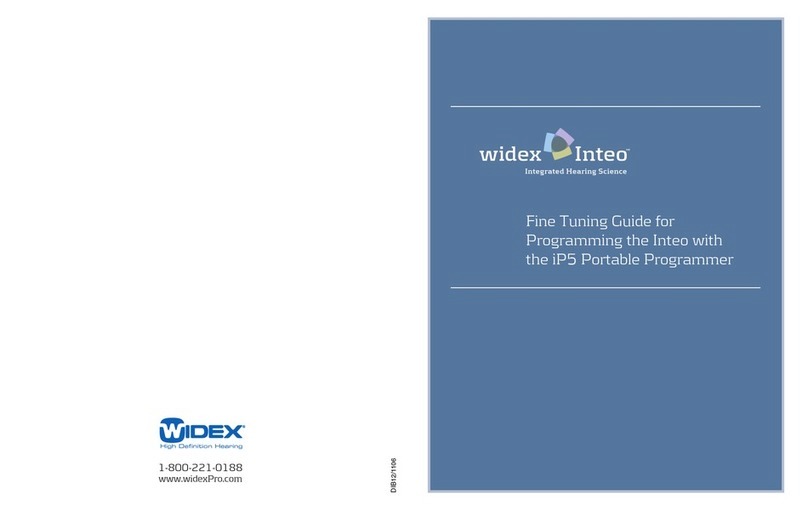 Widex iP5 User manual