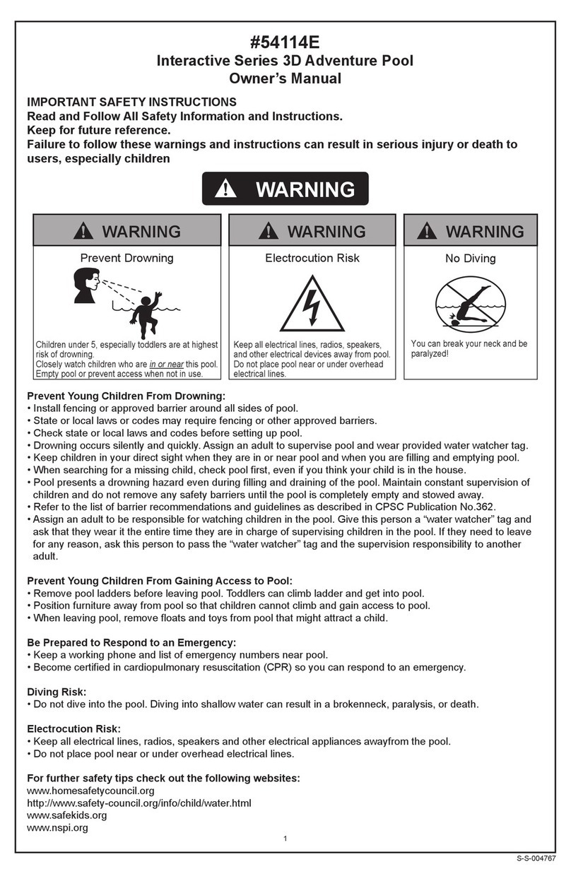 Bestway 54114E owner's manual