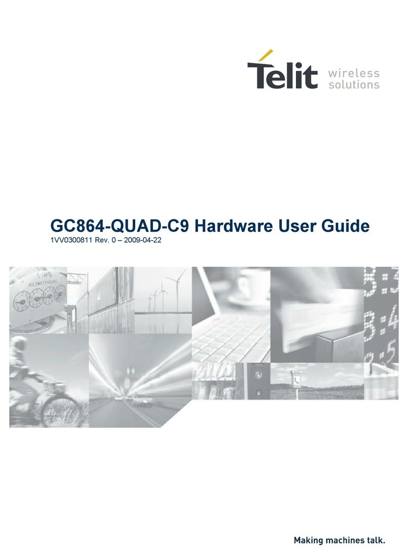 Telit Wireless Solutions GC864-QUAD-C9 Hardware user's guide