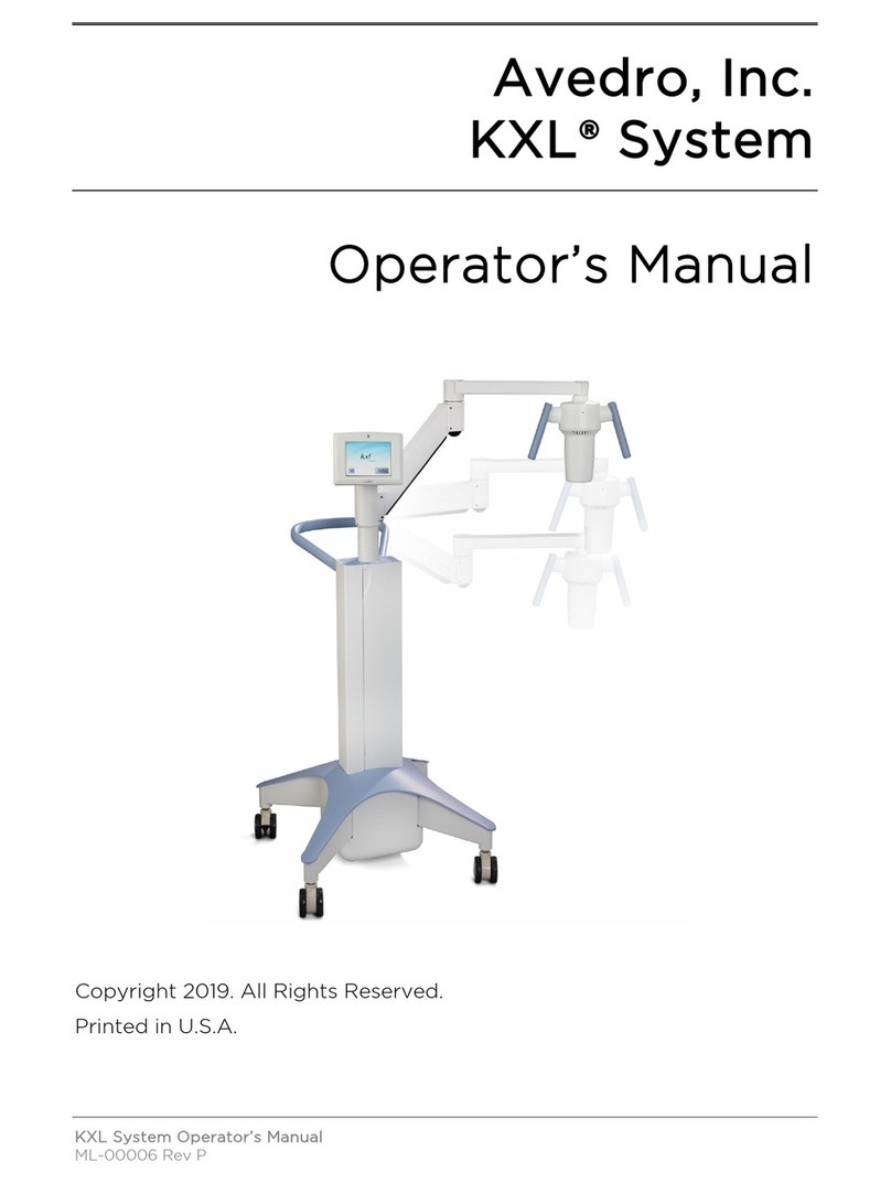 Avedro KXL System User manual