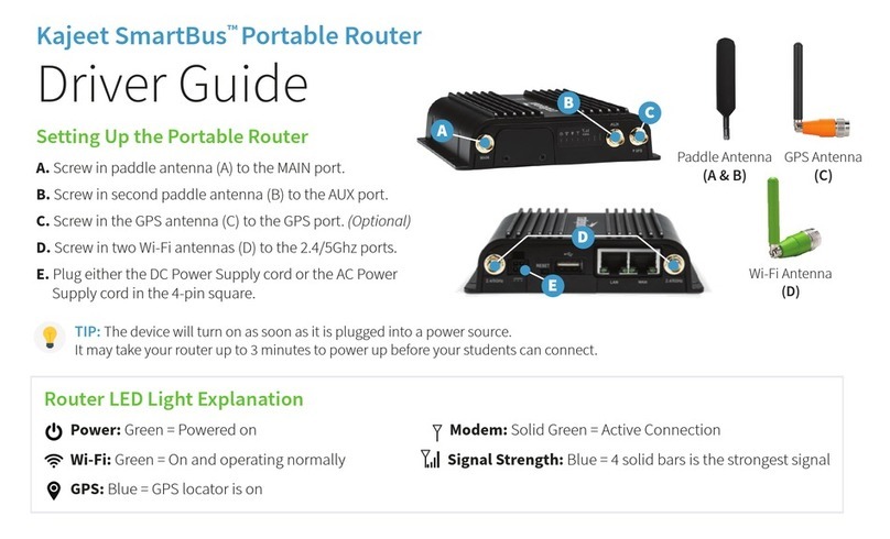 Kajeet SmartBus Installation and operation manual
