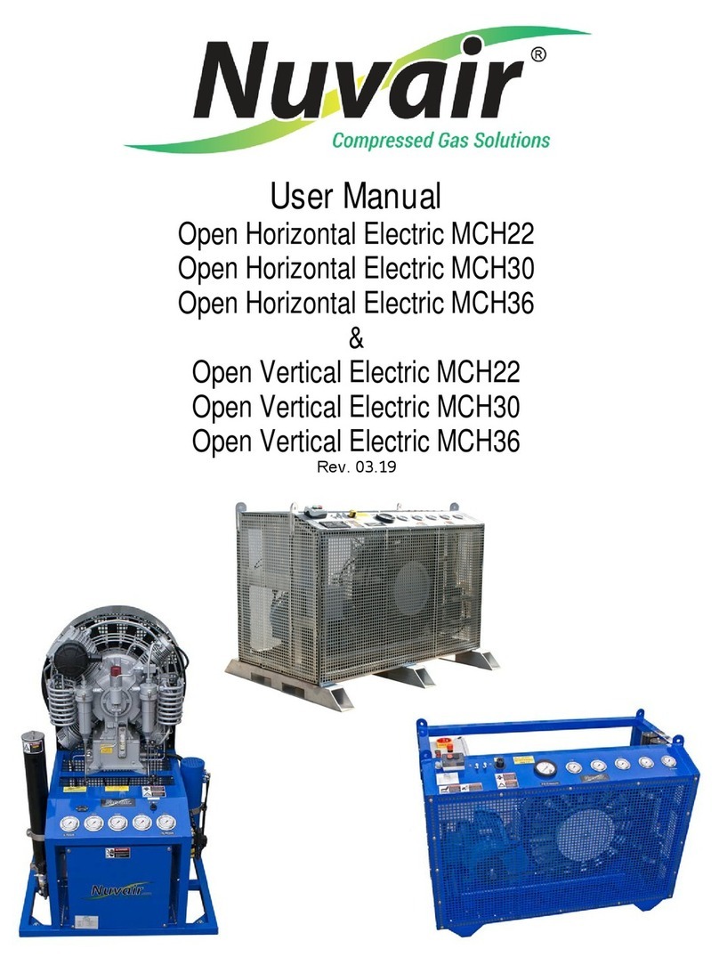Nuvair Open Horizontal Electric MCH30 user manual