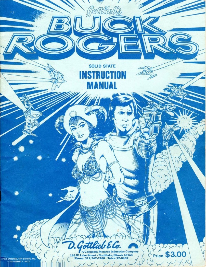 Gottlieb Buck Rogers instruction manual