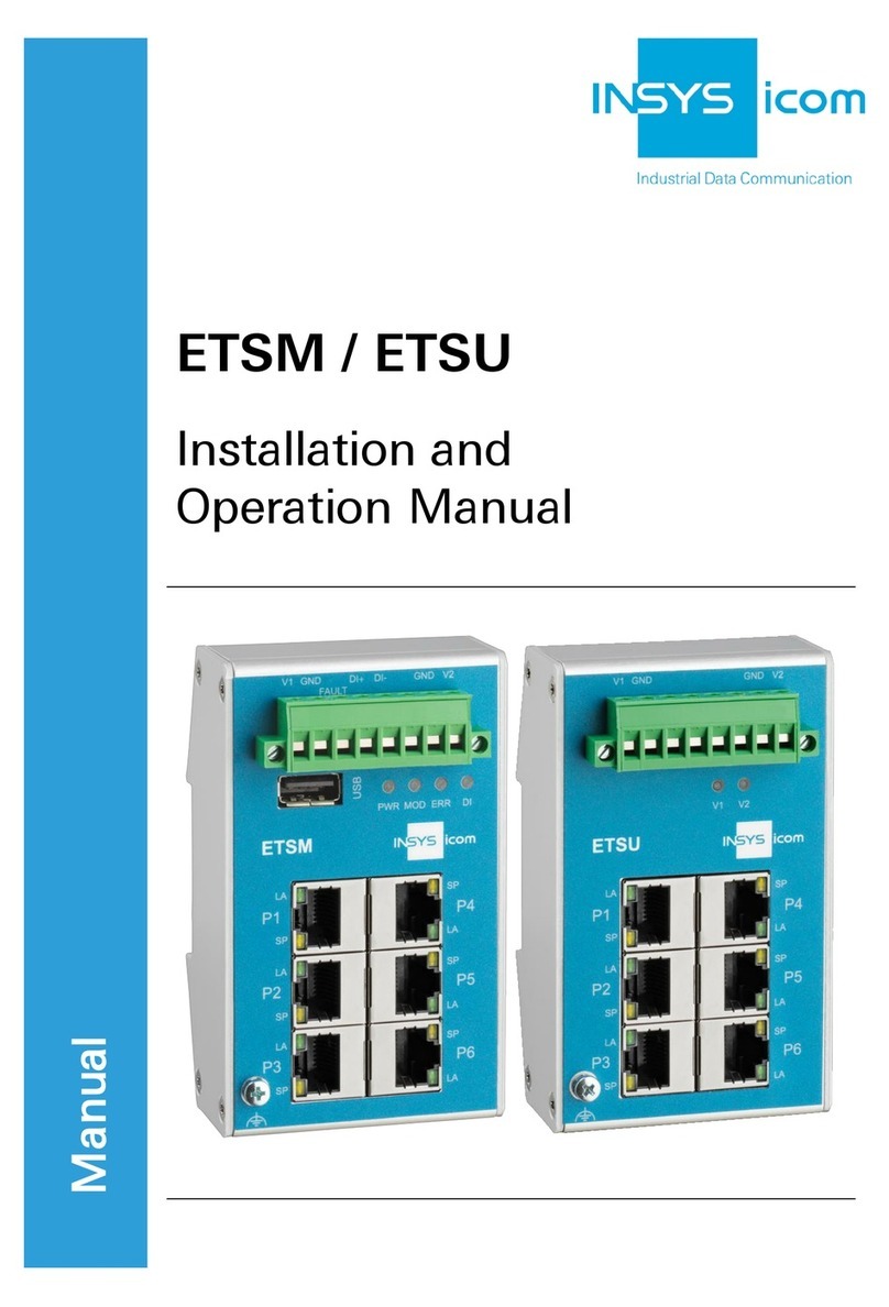insys icom ETSM Installation and operation manual