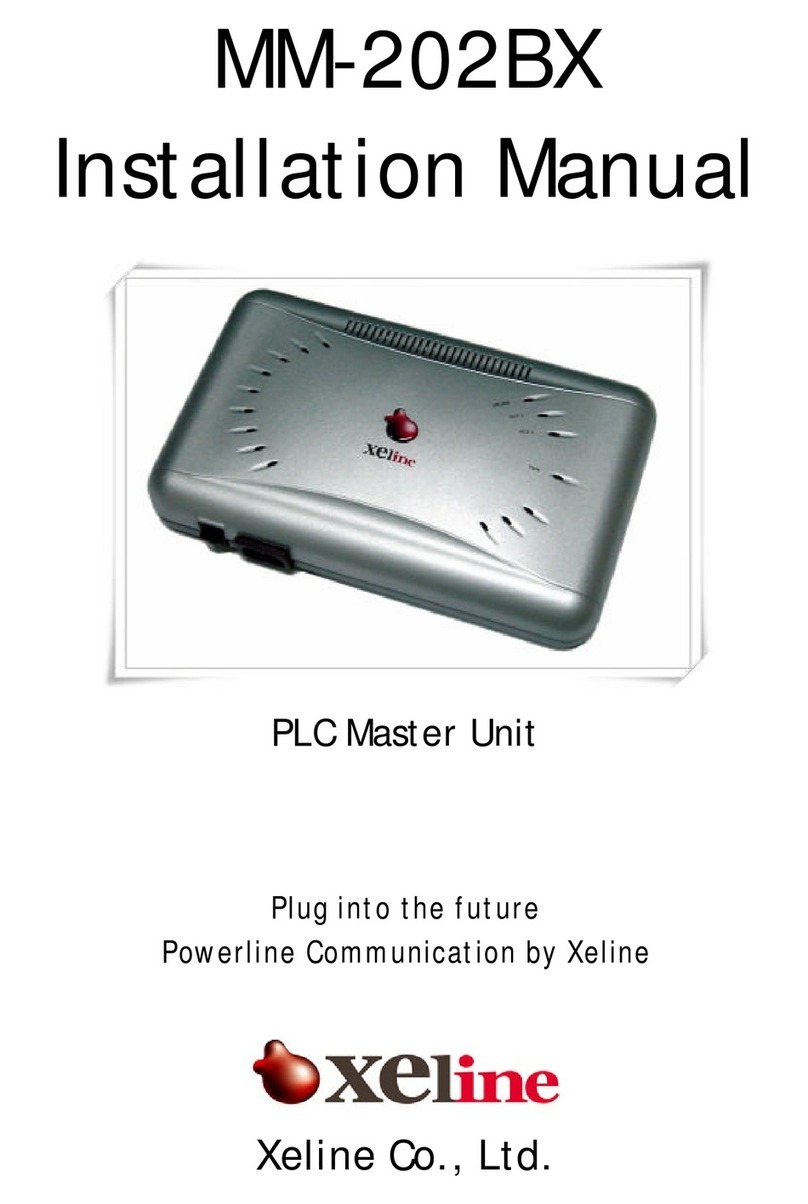 Xeline MM-202BX installation manual