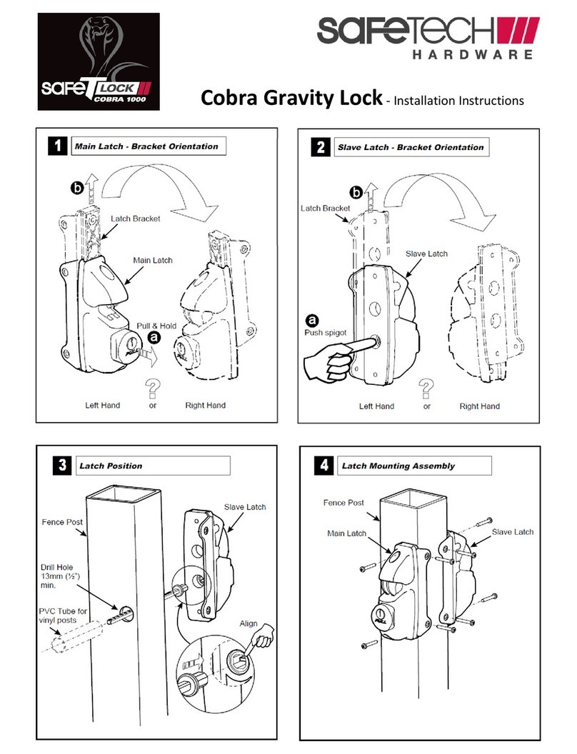 SAFE-TECH SafeTLock Cobra 1000 User manual