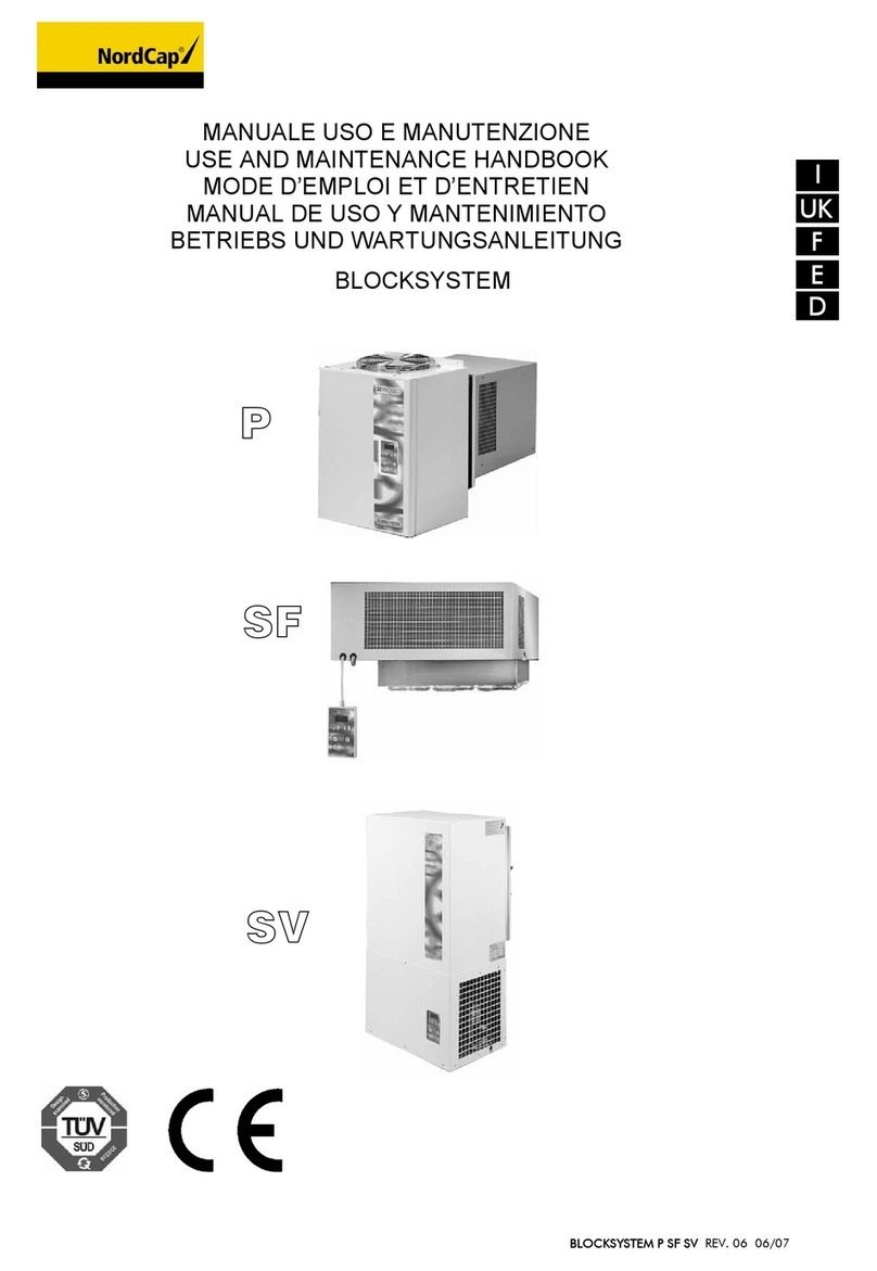Nordcap BLOCKSYSTEM P Series Use and maintenance handbook