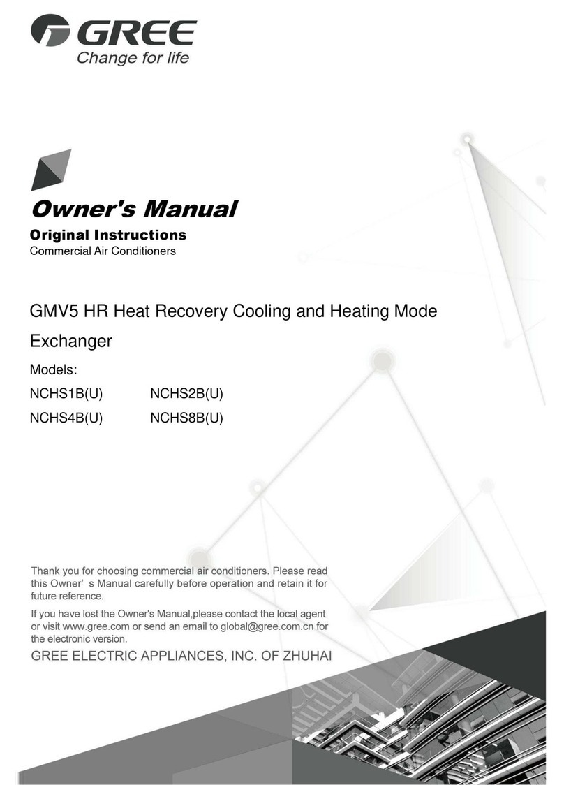 Gree NCHS1B(U) User manual
