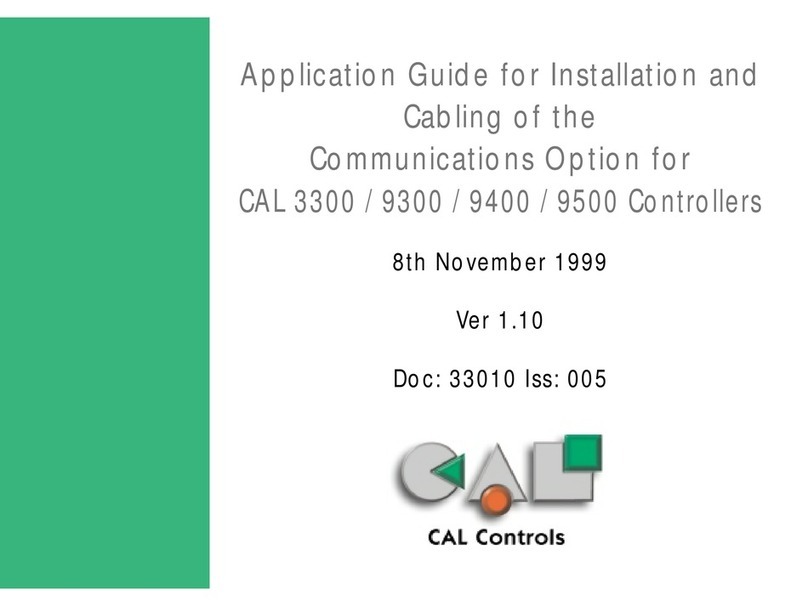CAL Controls CALCOMMS 3300 User guide