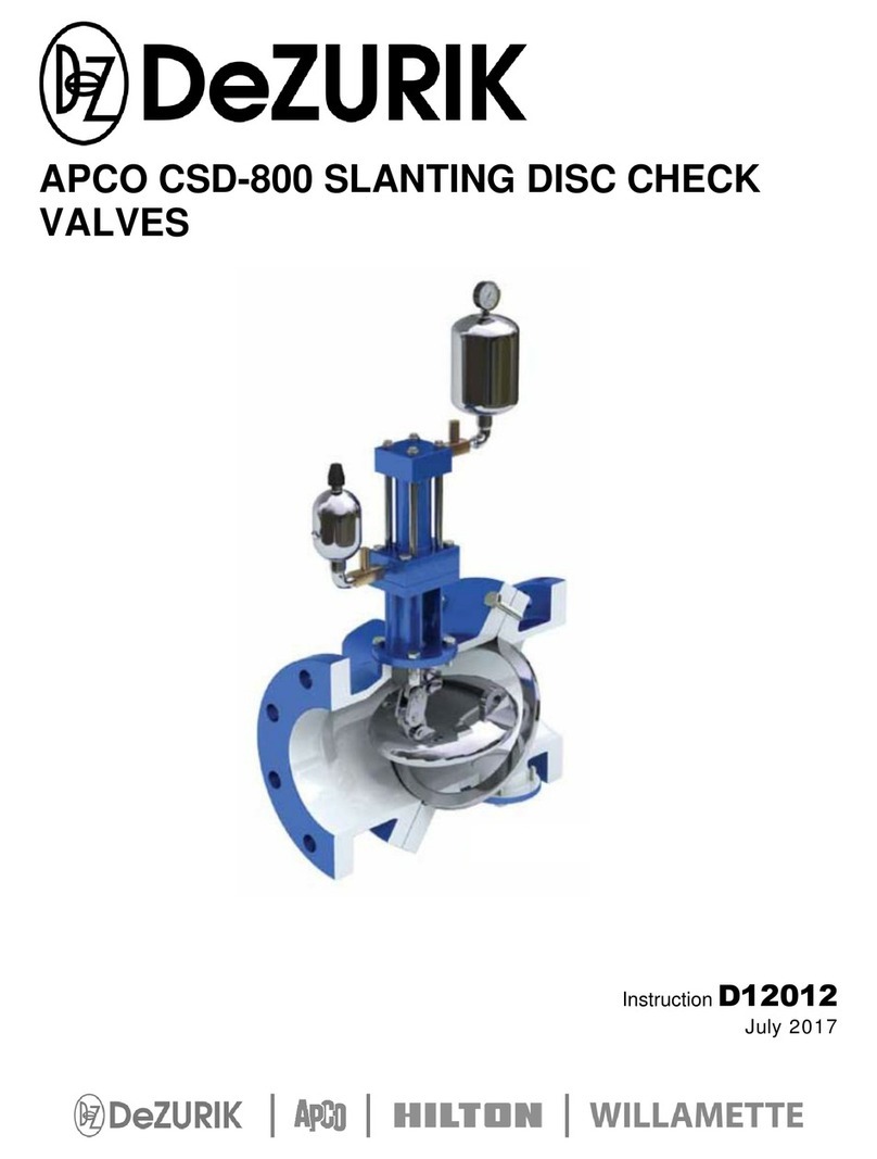 DeZurik APCO CSD-800 user manual