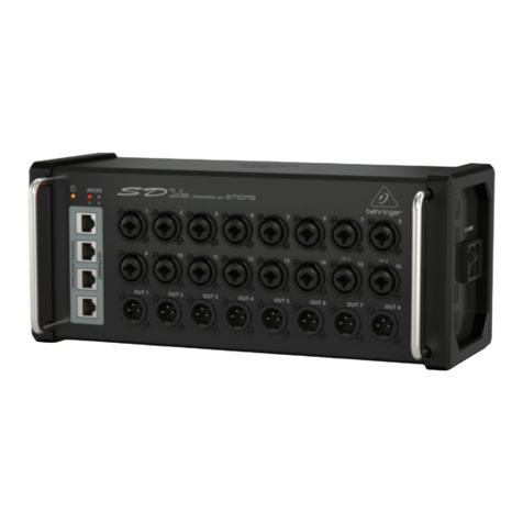 Behringer DIGITAL SNAKE SD16 User manual