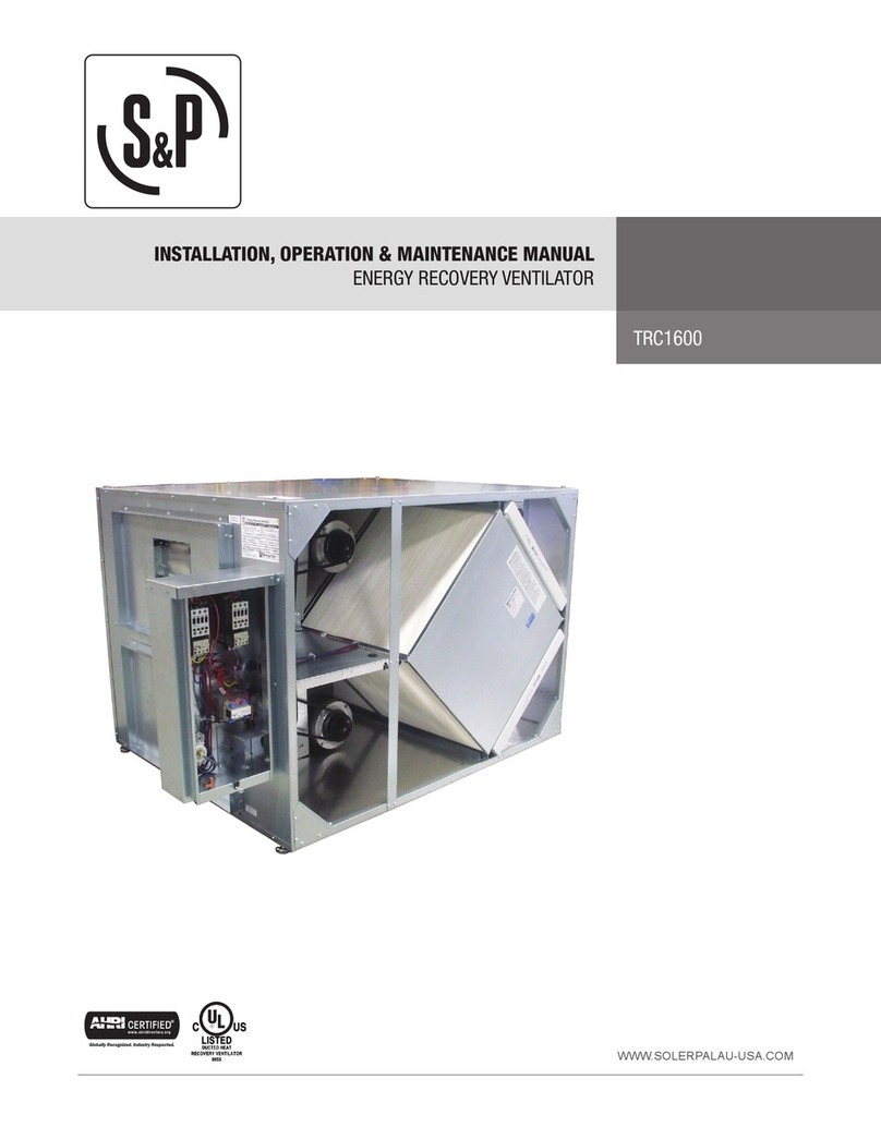 S&P ERV TRC1600 P1 Instruction manual