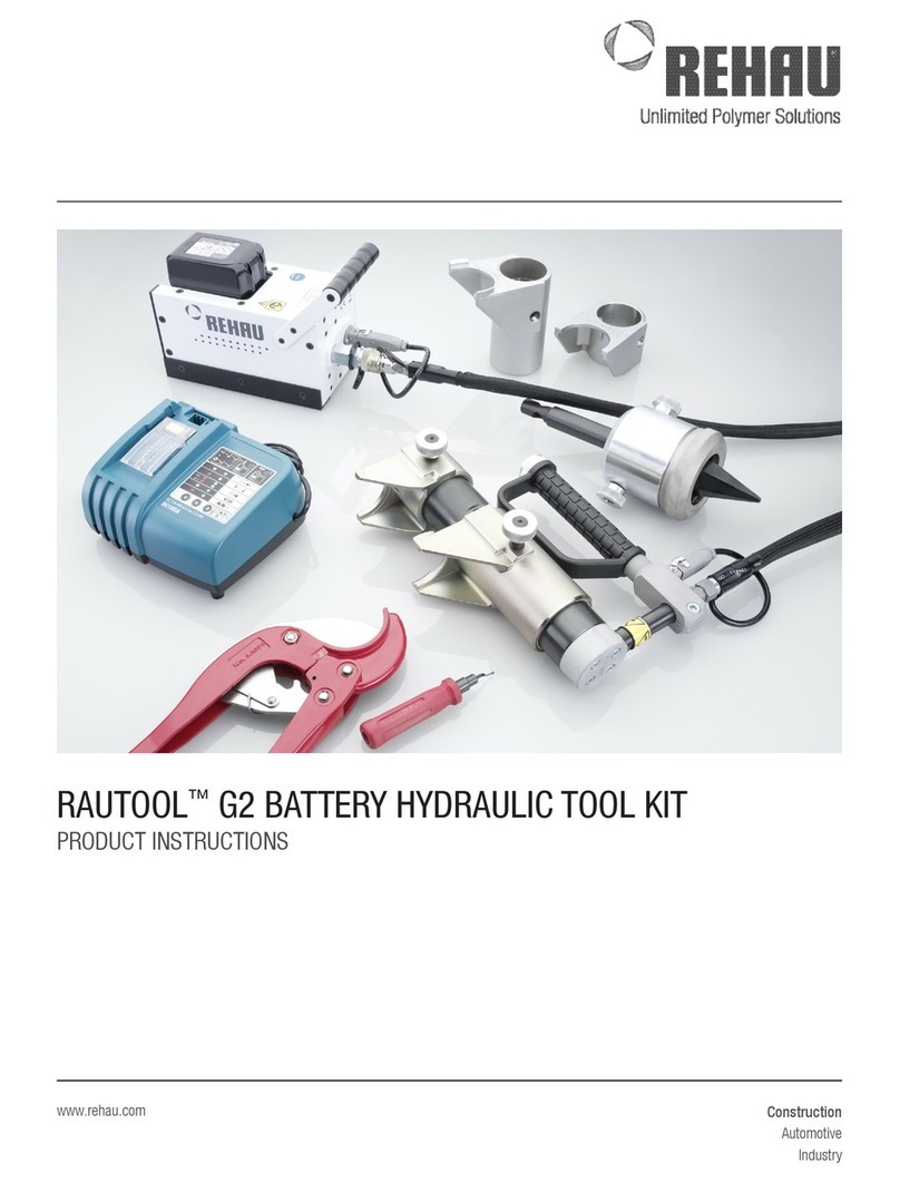 Rehau RAUTOOL G2 Product instructions