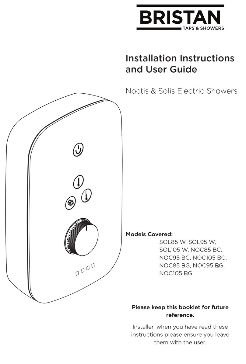 Bristan SOL85 W Mounting instructions Bristan SOL85 W Mounting instructions