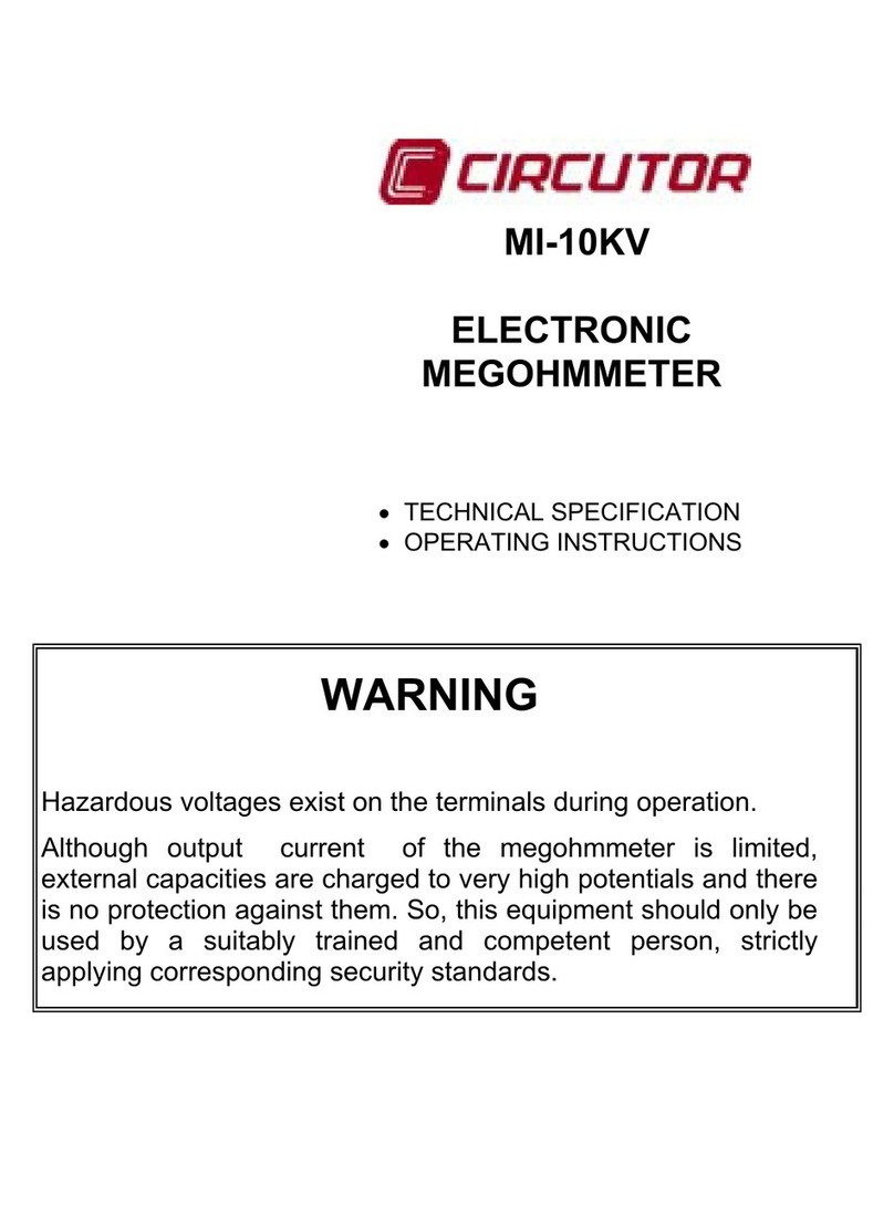 Circutor MI-10KV Technical specifications and operating instructions