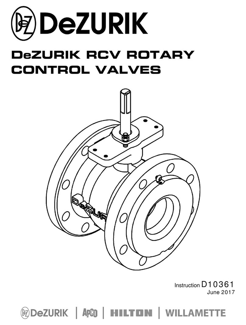 DeZurik RCV User manual
