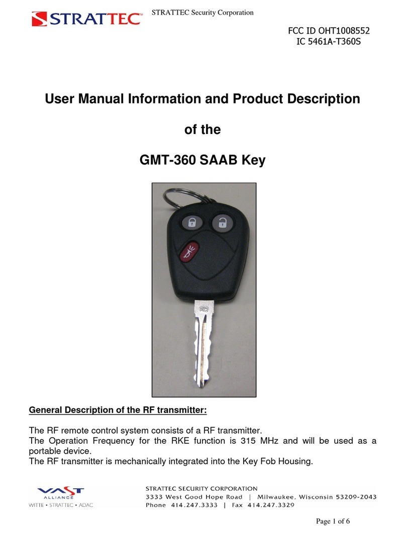 STRATTEC GMT-360 user manual