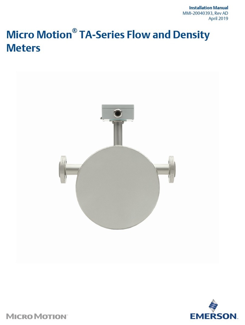 Emerson Micro Motion TA Series installation manual